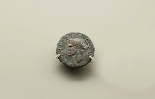 Merida Hiszpania Listopada 2020 Marcus Vipsanius Agrippa Rzymska Moneta Ogólna — Zdjęcie stockowe