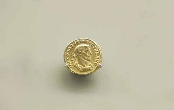 Mérida España Noviembre 2020 Probus Roman Emperor Coin Museo Nacional — Foto de Stock