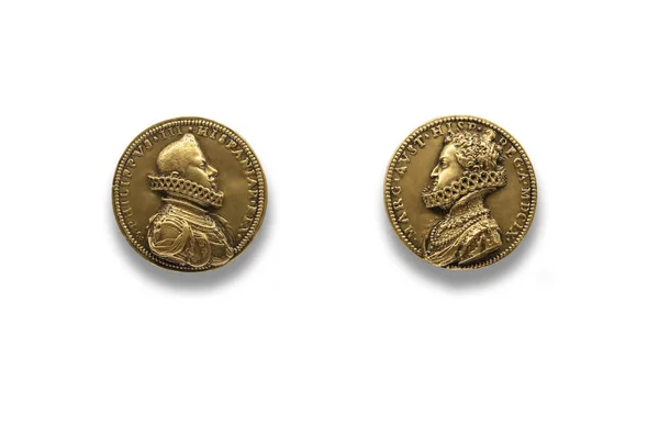 Medals Philip Iii Margaret Austria Made Rutilio Gaci 1609 National — Stock Photo, Image