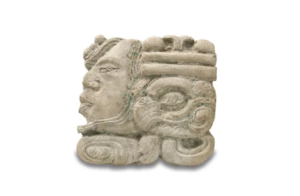 Glifo Numérico Palenque Cultura Maya 600 Museo Las Américas Madrid —  Fotos de Stock