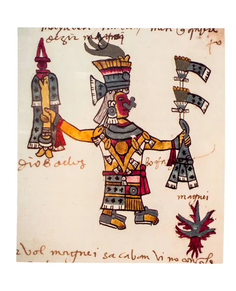 Mayahuel Deity 40R Codex Tudela Códice Asteca Pictórico Século Xvi — Fotografia de Stock