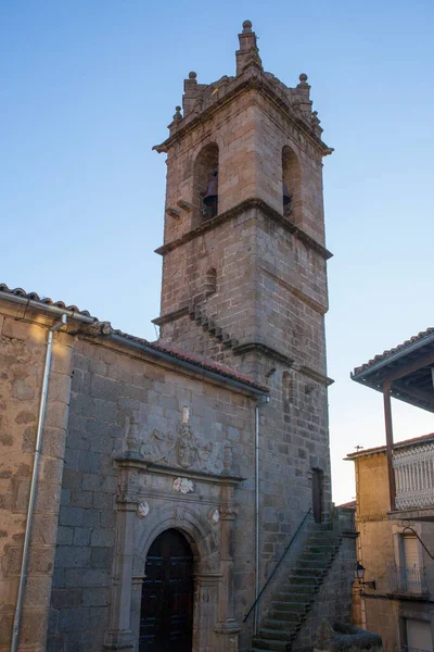 Kerk Van Santa Maria Asuncion Van Banos Montemayor Ambroz Valley — Stockfoto