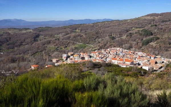 Garganta Village View Ambroz Valley Caceres Extremadura Spain — Stock Photo, Image