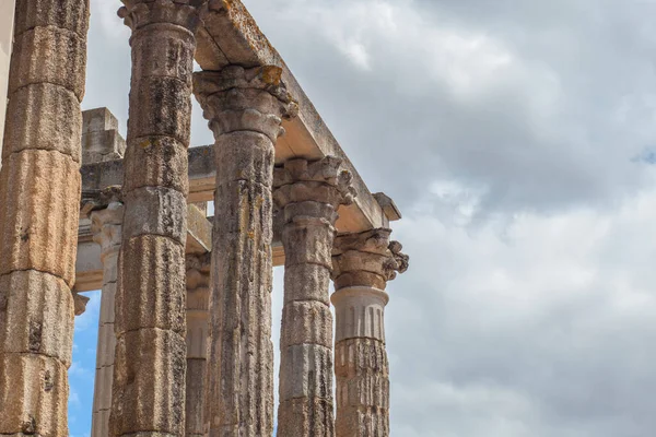 Chrám Diany Imperial Cult Temple Merida Extremadura Španělsko — Stock fotografie