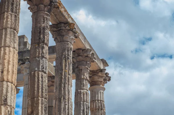 Chrám Diany Imperial Cult Temple Merida Extremadura Španělsko — Stock fotografie