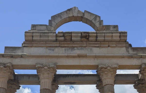 Chrám Diany Imperial Cult Temple Merida Extremadura Španělsko — Stock fotografie