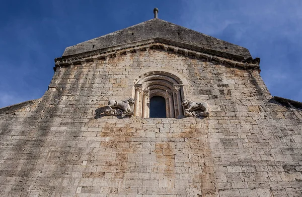 Sant Pere Besalu Benedictine Monastery Founded 977 Garrotxa Girona Catalonia — Stock Photo, Image