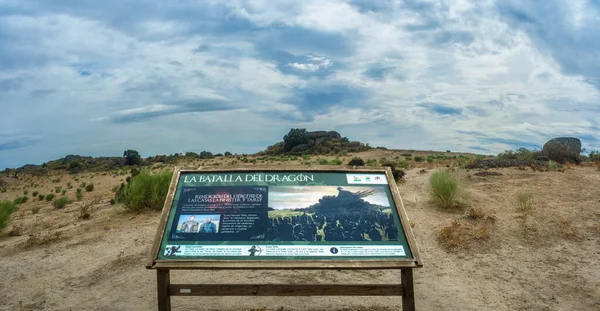 Malpatida Caceres Spain Sept 13Th 2019 Sign Post Pointing Took — Stock Photo, Image