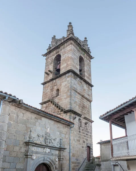 Chiesa Santa Maria Asuncion Banos Montemayor Nice Village Ambroz Valley — Foto Stock