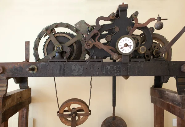 Banos Montemayor Spain Jan 2Nd 2021 Old Clock Machinery Banos — Stock Photo, Image