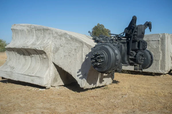 Malpartida Spanien September 2019 Betonbullen Skulptur Von Wolf Vostell Aus — Stockfoto