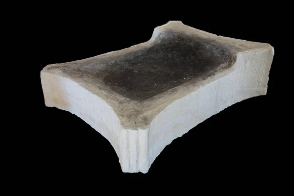 Tjurhudsformat Altare Från Cancho Roano Täckt Ett Lager Bränd Kalk — Stockfoto