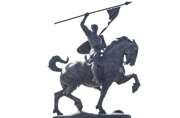 Séville Espagne Septembre 2020 Statue Équestre Cid Campeador Sculpté Par — Photo