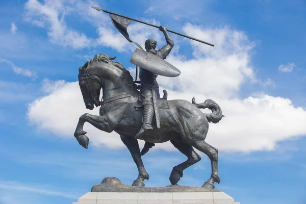 Sevilla España Septiembre 2020 Estatua Ecuestre Cid Campeador Esculpido Por —  Fotos de Stock