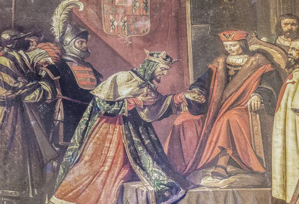 Boabdil Letzter König Von Granada Gefangener Ferdinand Von Aragon Cordoba — Stockfoto