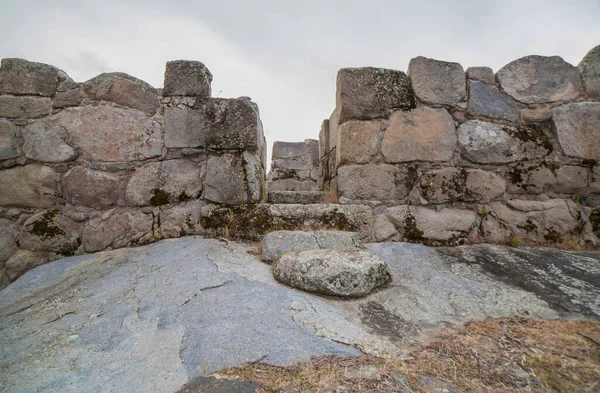 Miejsce Archeologiczne Hijovejo Główna Brama Wzmocniona Rzymska Obudowa Górnej Granitowej — Zdjęcie stockowe