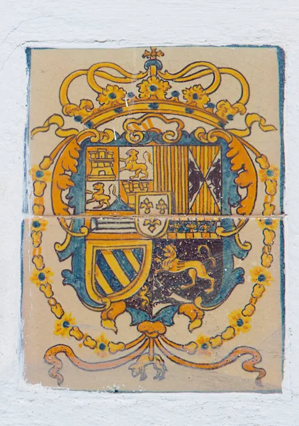 Seville Spain Sept 27Th 2020 Royal Alcazars Seville Coat Arms — Stock Photo, Image