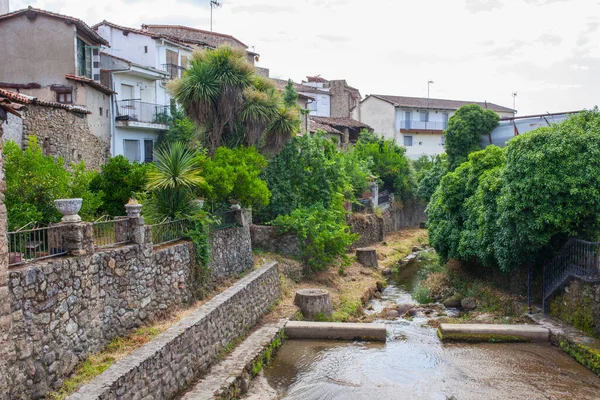 Acebo Beautiful Little Town Sierra Gata Caceres Extremadura Spain Lagina — Stok fotoğraf