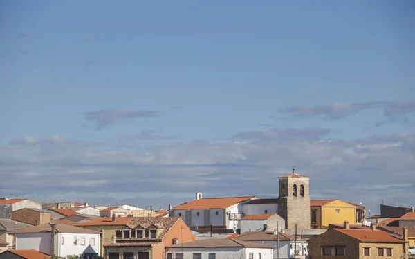 Огляд Міста Каркабосо Одна Зупинок Срібному Шляху Касерес Екстремадура Іспанія — стокове фото