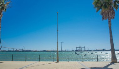 Cadiz Bay City Scape. Andalucia, Spain