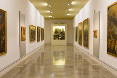Cadiz, Spain - May 31th, 2019: Cadiz Museum Fine Arts corridor, Spain