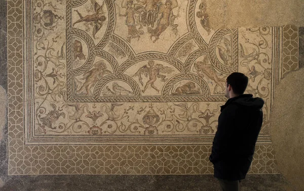 Ecija España Abril 2019 Joven Visitante Museo Municipal Historia Ecija — Foto de Stock