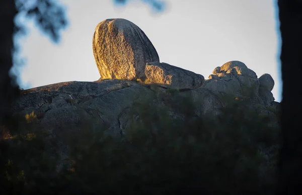 Berrocal Data Único Paisaje Granítico Declarado Monumento Natural Valencia Alcantara — Foto de Stock