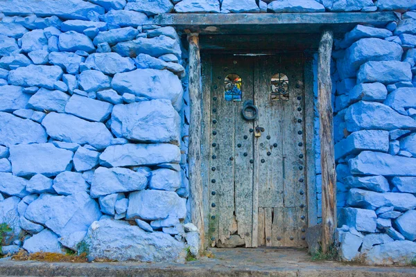 Blau lackiert — Stockfoto