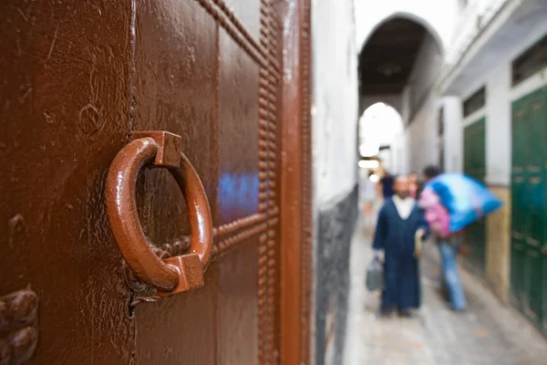 Porta marrone — Foto Stock