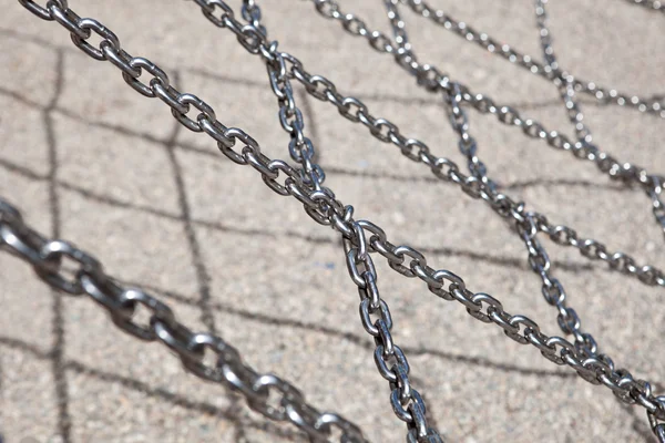 Crossed metal chain — Stock Photo, Image