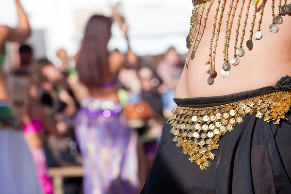 Belly dancers detail — Stock Photo, Image