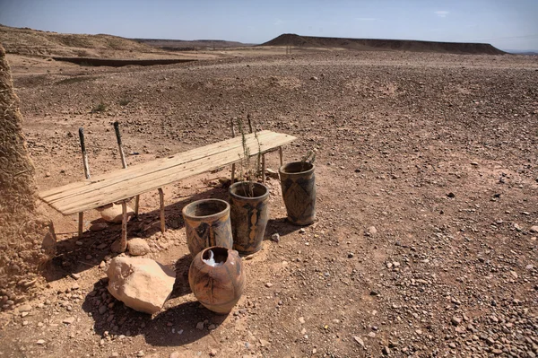 Ksar Ait Ben Haddou periferia árida — Fotografia de Stock