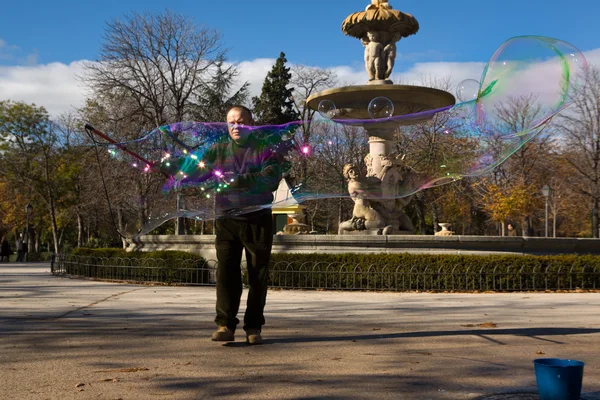 Bubble kunst in Madrid — Stockfoto