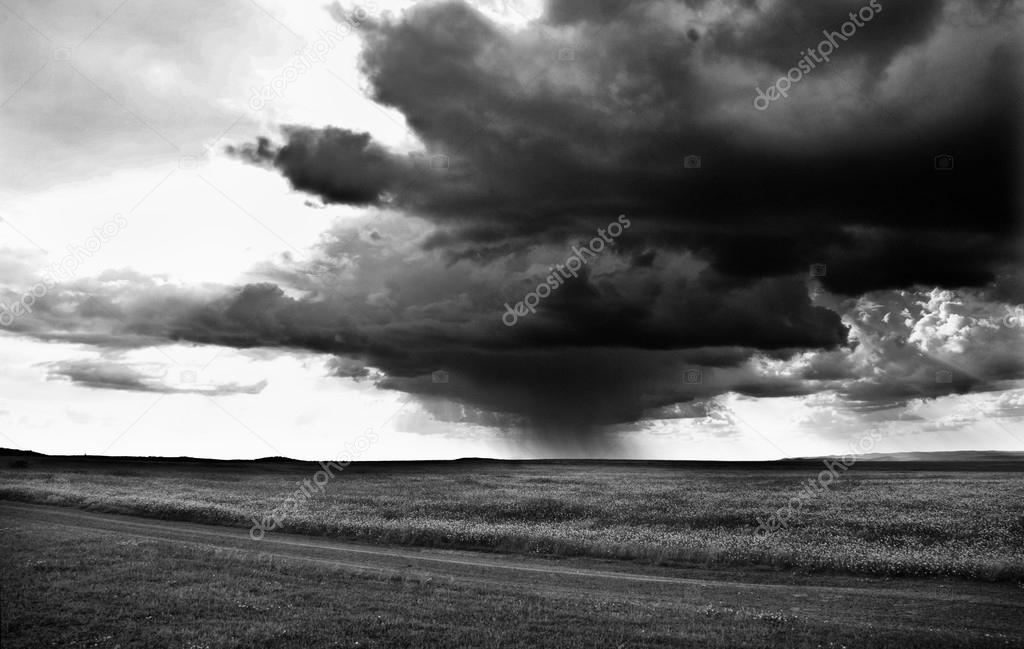 Huge stormy clouds