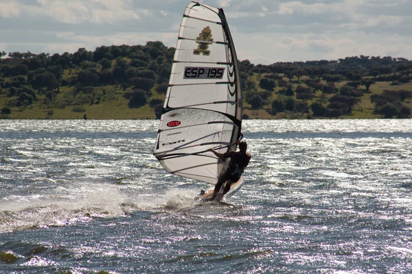 Windsurfen im Campomaior — Stockfoto