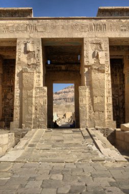 hiyeroglif medinat habu Tapınağı'nda