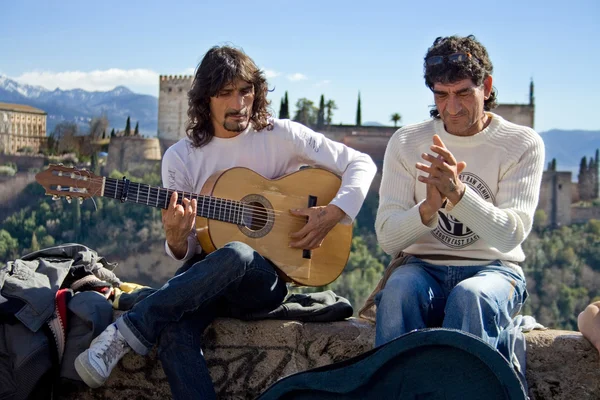 Flamenco gatumusikanter — Stockfoto