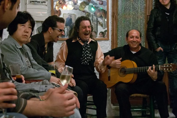 Flamenco performance at Sacromonte cave — Stock Photo, Image