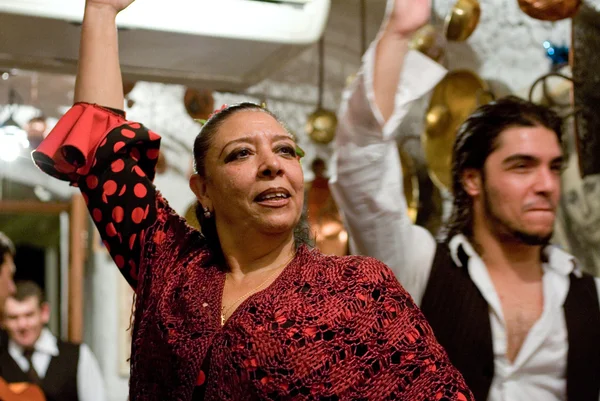 Spettacolo di flamenco nella grotta del Sacromonte — Foto Stock