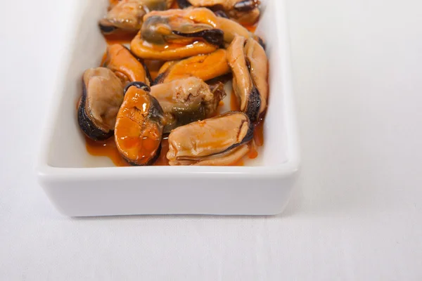 Tapa de mejillones marinados — Foto de Stock