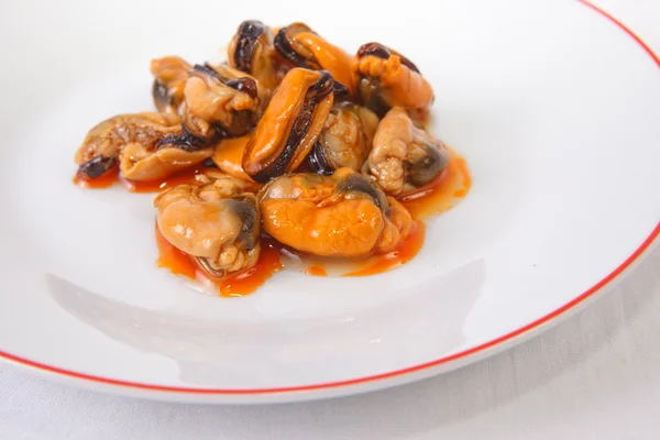 Tapa de mejillones marinados — Foto de Stock