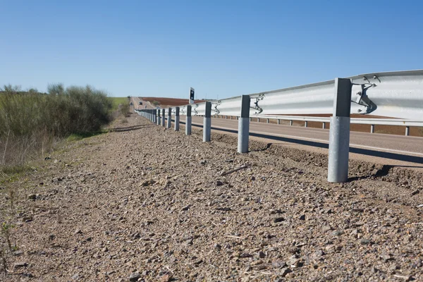 Rail guards for motorbikers — Stock Photo, Image