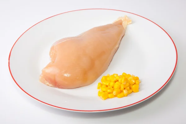 Petto di pollo giallastro — Foto Stock