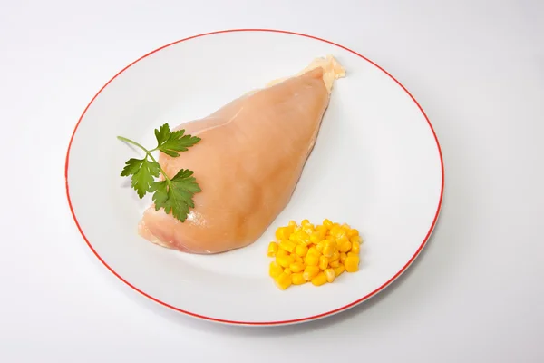 Yellowish chicken breast — Stock Photo, Image