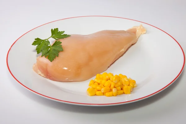Yellowish chicken breast — Stock Photo, Image