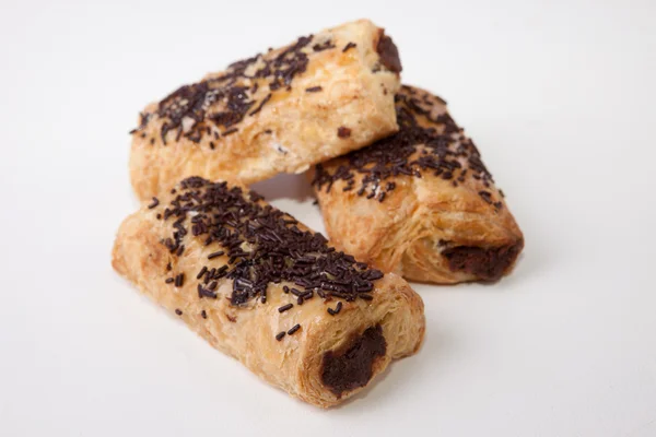 Pain au chocolat gebak — Stockfoto