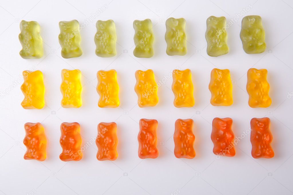 Colorful gummy bears