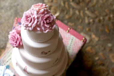 Fondant wedding cake clipart