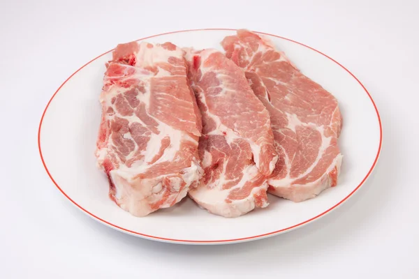 Middle rib chops of pork — Stock Photo, Image