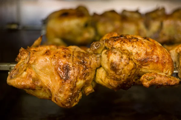 Grilled chicken rows — Stock Photo, Image